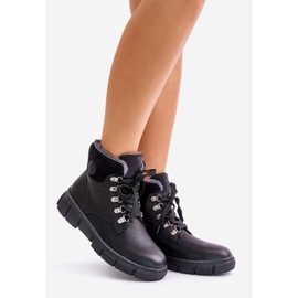 Botas femininas isoladas com zíper preto Mevanisa preto 1