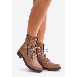 Botas de trabalho femininas bege escuro Perfecto 1