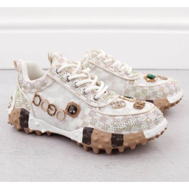 Sapatos Potocki, ricamente decorados 16324 WOL275B multicolorido 2