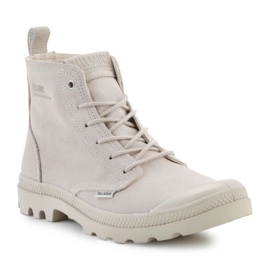Sapatos Palladium Pampa Hi Skin U 74379-155-M Branco Boné Cinza bege 1