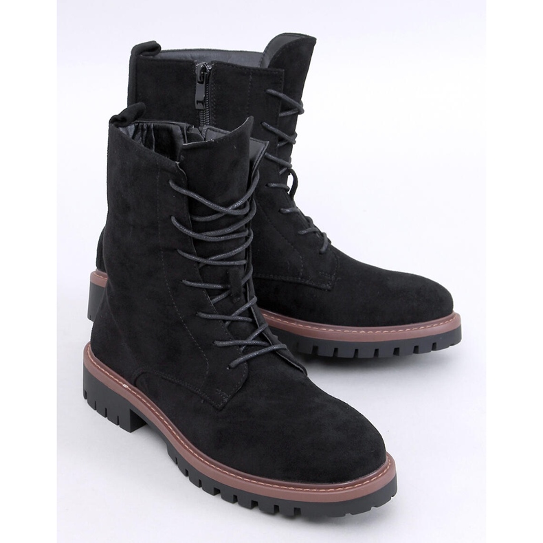 Botins de camurça com cadarço pretos Simmer. 1