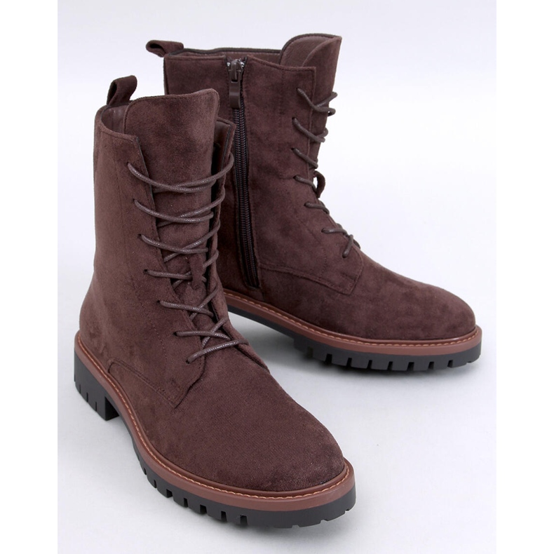 Botins de camurça com cadarço Simmer Brown Brown castanho 1