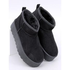 Botas curtas de neve Emus na plataforma Morris Black preto 1