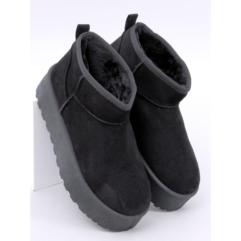 Botas curtas de neve Emus na plataforma Morris Black preto 1
