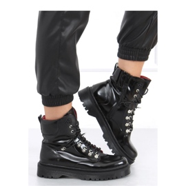 Kari Ankle boot com cadarço preto - Inello 2