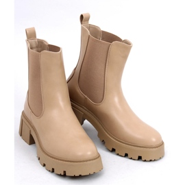 Rumer Botas Chelsea cano alto Khaki - Inello bege 1 Rumer Botas Chelsea cano alto Khaki - Inello bege 1