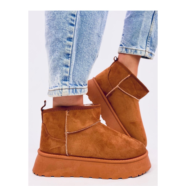 Rodmans Camel - Sapatos plataforma curtos Inello castanho 2