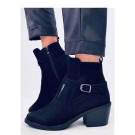 Cunnig Bota cowboy preta com salto baixo - Inello preto 1