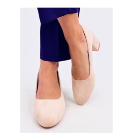 Fredette Sapato salto confortável bege - Inello 1 Fredette Sapato salto confortável bege - Inello 1