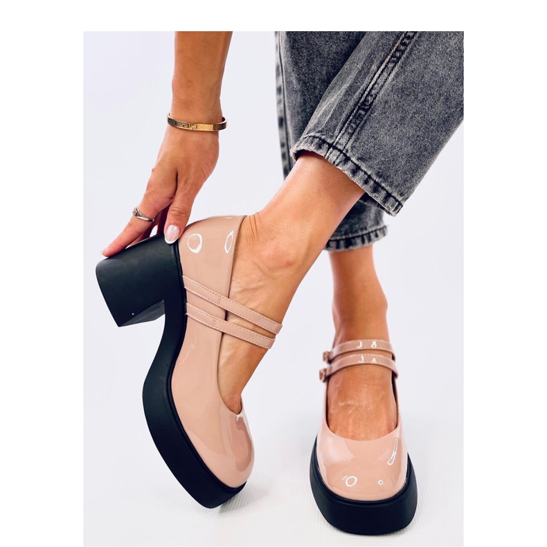 Lorai Sapatos de salto largo Khaki - Inello bege 1