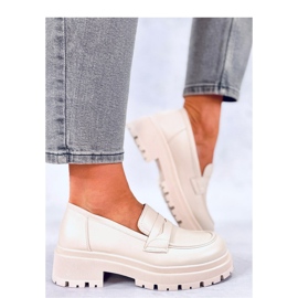 Dench Mocassim plataforma bege - Inello 1