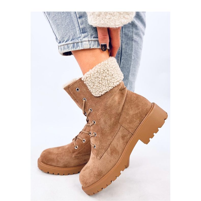 Bota com cadarço Barkoi Camel - Inello marrom 1