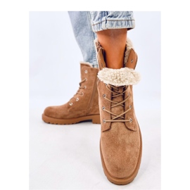 Bota com cadarço Barkoi Camel - Inello castanho 2