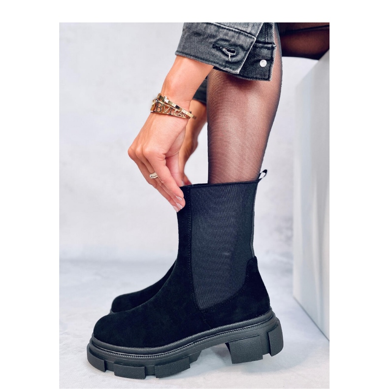 Magers Botas Chelsea pretas de cano alto preto 2