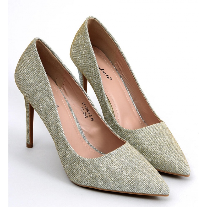 Salto alto opalescente Anabelle LT.GOLD feminino - Inello amarelo 1