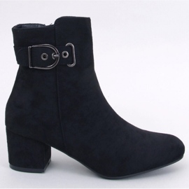 Lanne Ankle boot preto com salto baixo - Inello 1