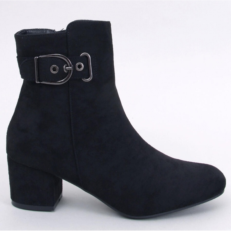 Lanne Ankle boot preto com salto baixo - Inello 1