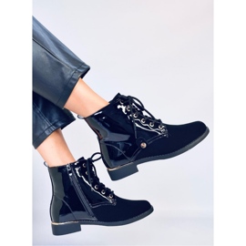 Ninas Botins com cadarço preto - Inello 2