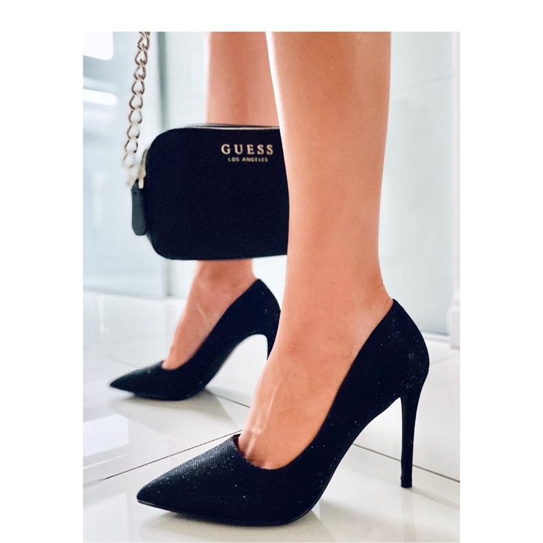 Alfinetes pretos iridescentes femininos 2