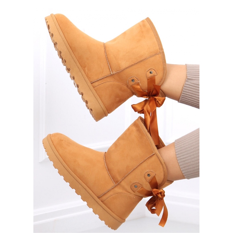 Botas de neve Emus com laços Stella Camel - Inello marrom 2