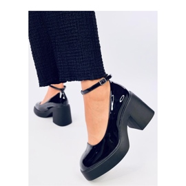 Bombas pretas de salto alto preto 1