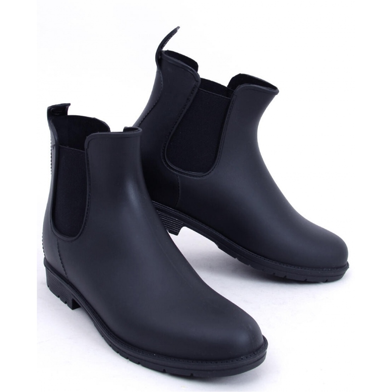 Galochas femininas Botas Chelsea Preto 1