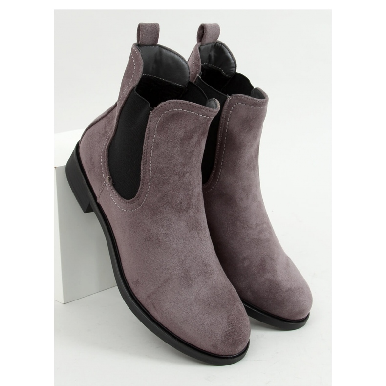 Botas Chelsea clássicas femininas cinza MR-9 Cinza - Inello 1