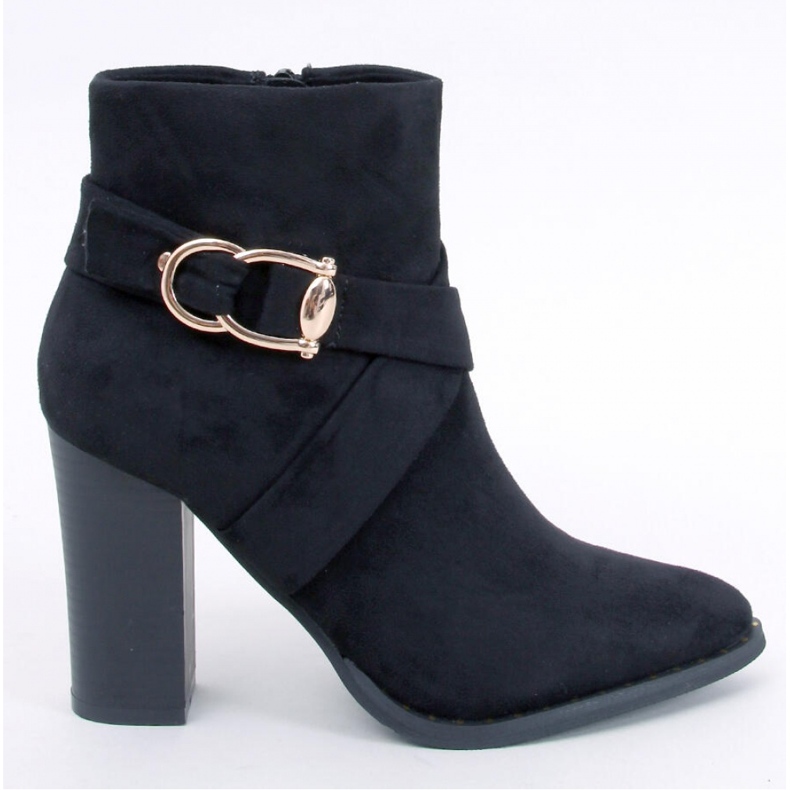 Janisa Ankle boot preto com salto alto - Inello 1