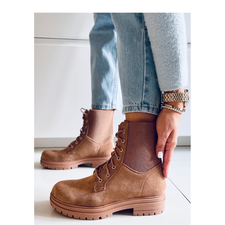 Vecna ​​​​Khaki Botas de trabalho com cadarço - Inello castanho 2