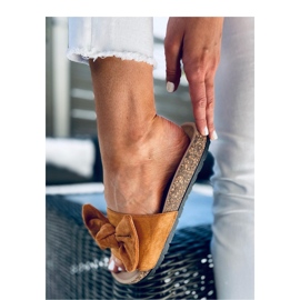 Sandália de cortiça Kiara Camel - Inello marrom 2