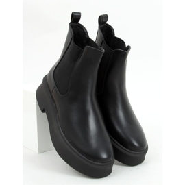 Botas Chelsea pretas com sola grossa NS222P Pretas - Inello preto 1