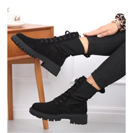 Botas militares com cano meia Nevada Preto - Inello 2