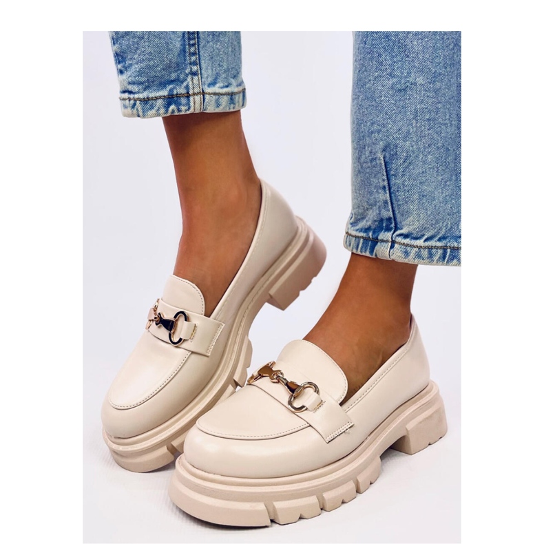 Kyress Mocassins solado alto bege - Inello 1