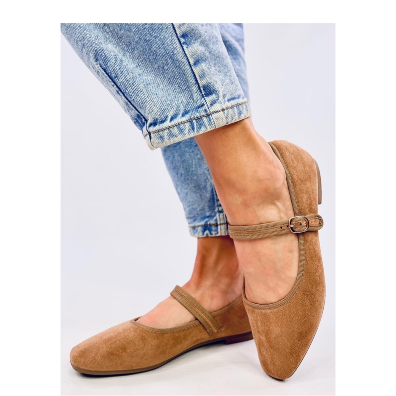 Sapatilhas estilo cáqui Mary Jane marrom 2