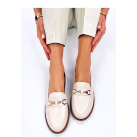 Seastar Mocassins femininos de flor integral com ursinhos de pelúcia bege 2