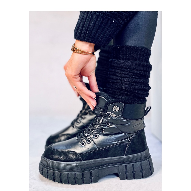 Renn Black - Botas de neve femininas Inello preto 2