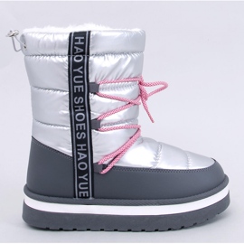Botas de neve femininas Archie Silver - Inello cinza 1