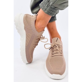 Calçados esportivos com meia cáqui marrom 1