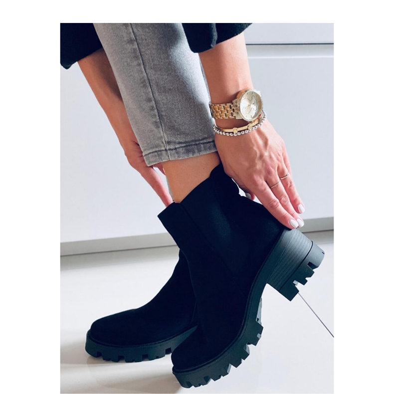 Botas Chelsea de salto preto 2