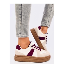 Tênis feminino Melba Wine - Inello bege 1