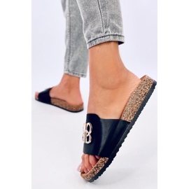 Sliders de cortiça com zircões Preto 2