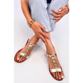 Sandália feminina Pourta Gold - Inello amarelo 2