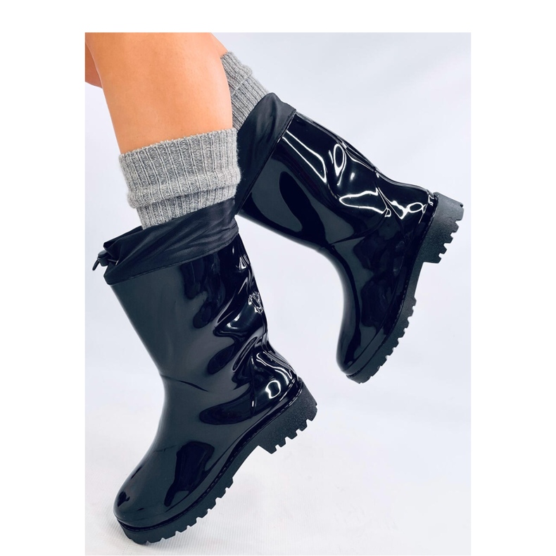 Galochas pintadas com punho preto 1