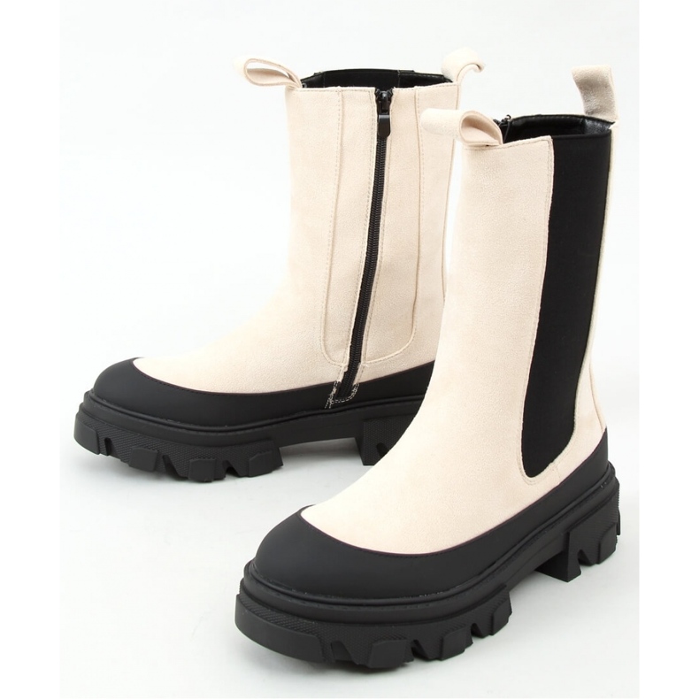 Botas Chelsea bege 1