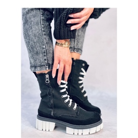 Vaugh Botins de lona preto com protetor - Inello 2