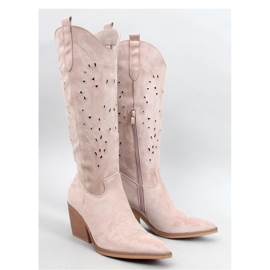 Corbins Bota cowboy bege com aberturas - Inello 1 Corbins Bota cowboy bege com aberturas - Inello 1