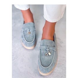 Mocassim Ottavia de camurça azul - Inello 2