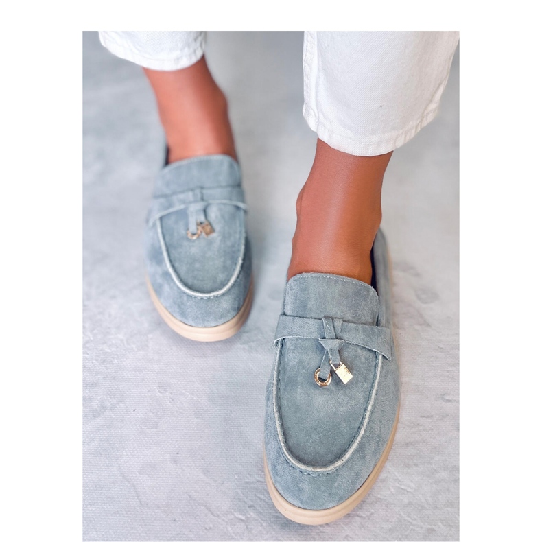Mocassim Ottavia de camurça azul - Inello 2