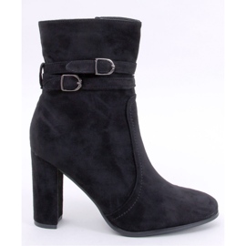 Dianes Botins de camurça com salto alto preto - Inello 1