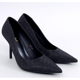 Paulis Black Salto alto feminino com zircônias cúbicas - Inello preto 1